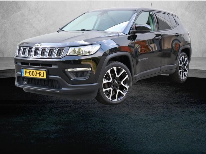 Zwart Gebruikt 2019 Jeep Compass Sport SUV | € 18.820 (Eerlijke prijs) - Afbeelding 1/3