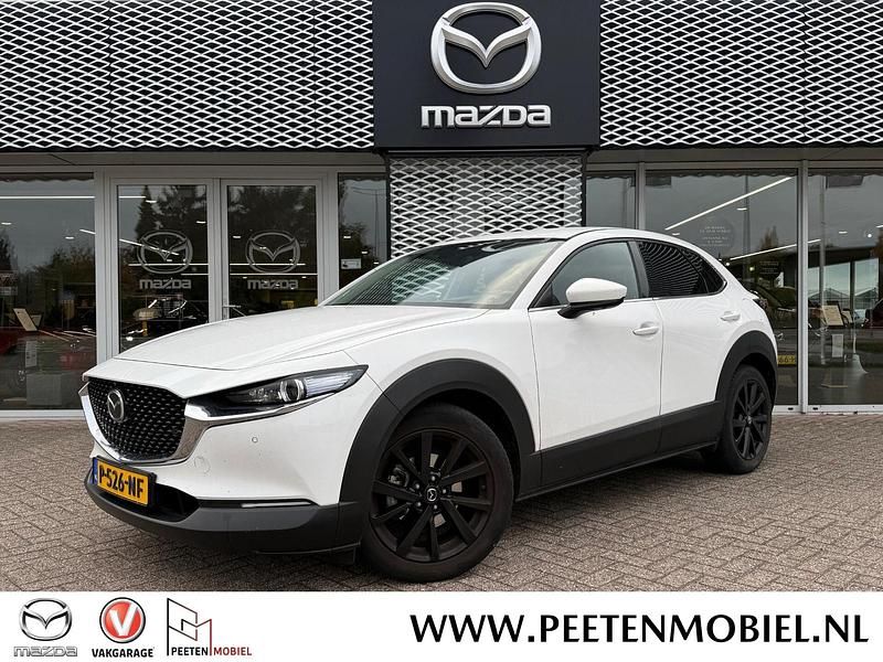 Wit Gebruikt 2021 Mazda CX-30 Luxury SUV | € 25.400 (Eerlijke prijs) - Afbeelding 1/2