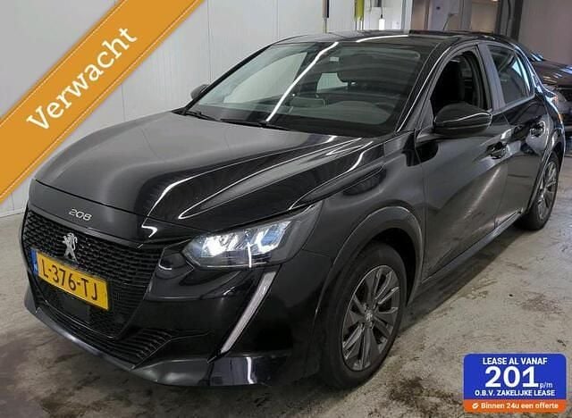 Zwart Gebruikt 2021 Peugeot e-208 Active Hatchback | € 14.999 (Super prijs) - Afbeelding 1/4