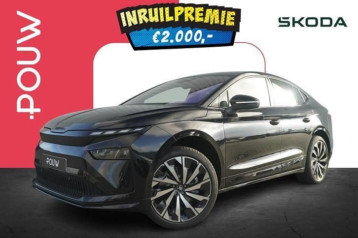 Zwart Nieuw 2025 Skoda Enyaq iV Business Line SUV | € 60.350 (Duur) - Afbeelding 1/4