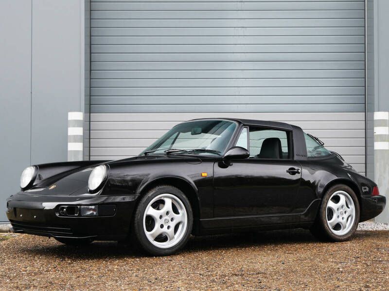 Zwart Gebruikt 1992 Porsche 911 Carrera 4 Cabriolet Cabriolet | € 258.000 - Afbeelding 1/4