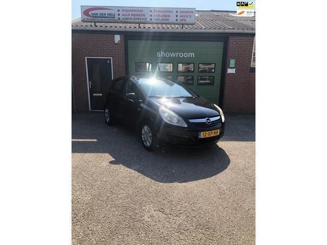 Zwart Gebruikt 2007 Opel Corsa Enjoy Hatchback | € 3.850 (Iets duurder) - Afbeelding 1/4