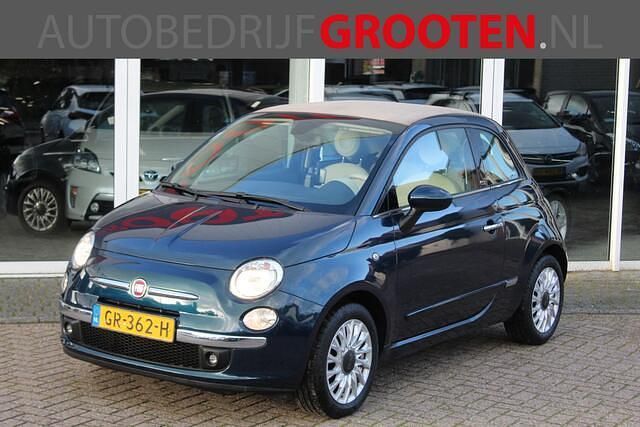 Blauw Occasion 2015 Fiat 500C Lounge Cabriolet | € 6.888 (Eerlijke prijs) - Afbeelding 1/4