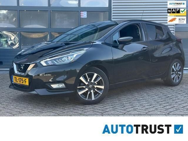 Zwart Gebruikt 2018 Nissan Micra N-Connecta Hatchback | € 9.899 (Eerlijke prijs) - Afbeelding 1/4