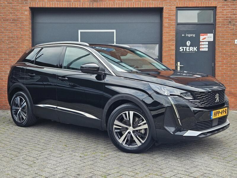 Zwart Gebruikt 2021 Peugeot 3008 Allure SUV | € 23.450 (Super prijs) - Afbeelding 1/4
