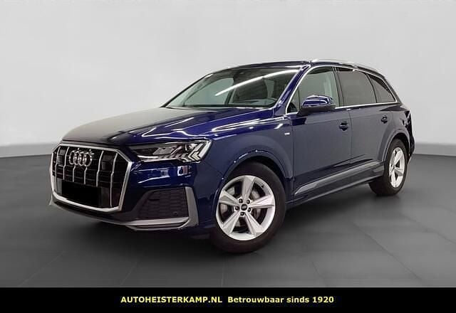 Blauw (metallic) Gebruikt 2023 Audi Q7 S-Line SUV | € 94.950 (Goede deal) - Afbeelding 1/4