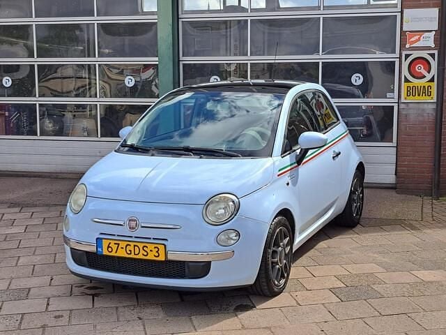 Blauw Gebruikt 2008 Fiat 500 Lounge Hatchback | € 3.900 (Eerlijke prijs) - Afbeelding 1/4
