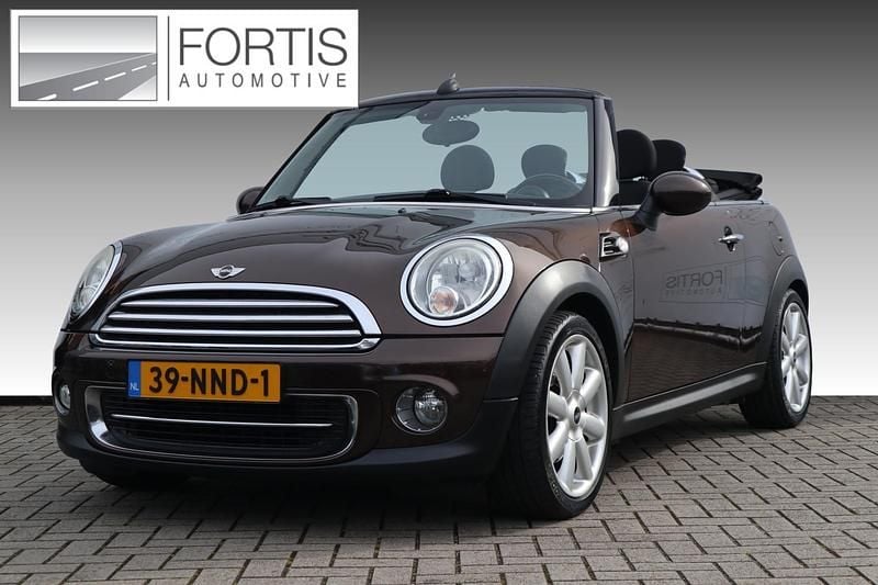 Bruin Gebruikt 2010 Mini Cooper Cabriolet Pepper Cabriolet | € 8.395 (Eerlijke prijs) - Afbeelding 1/4