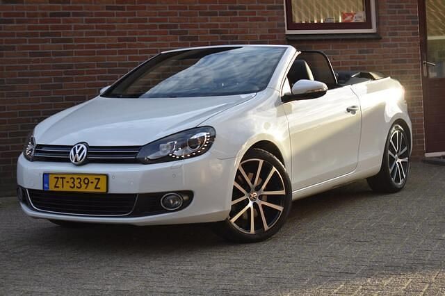 Wit Gebruikt 2011 VW Golf Cabriolet Cabriolet | € 7.949 (Super prijs) - Afbeelding 1/4