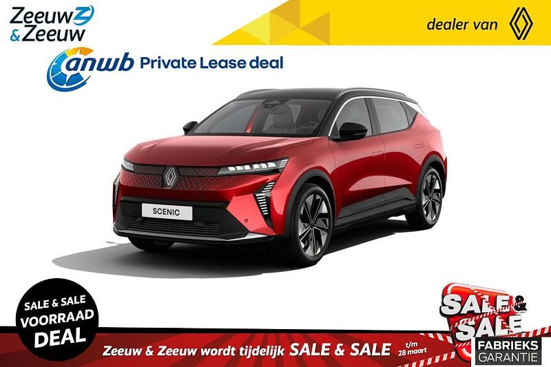 Occasion Renault Scénic Techno 160 kW (218 PK) 2024 Twotone rouge flamme / noir étoilé MPV