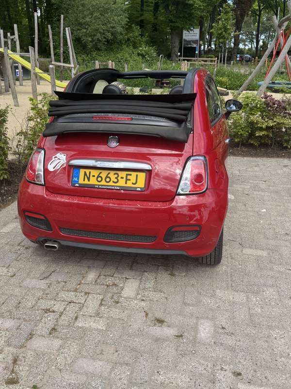 Rood Gebruikt 2014 Fiat 500 Lounge Hatchback | € 7.450 (Eerlijke prijs) - Afbeelding 1/4