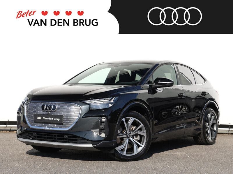 Zwart Gebruikt 2021 Audi Q4 e-tron Advanced Plus SUV | € 34.800 (Eerlijke prijs) - Afbeelding 1/4