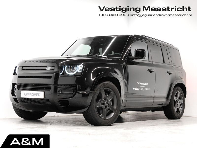 Santorini black (donker zwart)ebony resist leder Gebruikt 2025 Land Rover Defender SE Dynamic SUV | € 94.762 (Eerlijke prijs) - Afbeelding 1/4