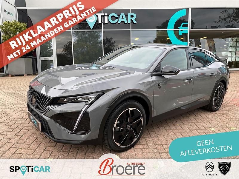 Grijs, metallic lak Gebruikt 2024 Peugeot 408 GTi Sedan | € 36.400 (Super prijs) - Afbeelding 1/4