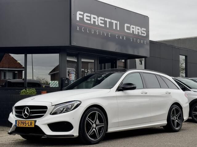 Wit Gebruikt 2015 Mercedes C200 AMG line Stationwagen | € 15.900 (Iets duurder) - Afbeelding 1/4