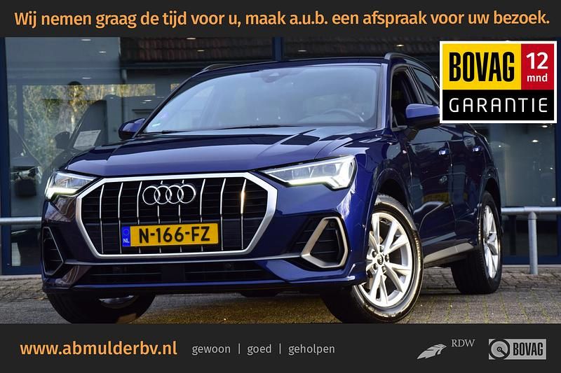 Blauw Gebruikt 2021 Audi Q3 Basis SUV | € 31.890 (Eerlijke prijs) - Afbeelding 1/3