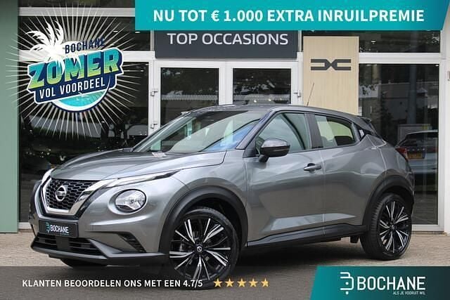 Grijs Gebruikt 2020 Nissan Juke Acenta SUV | € 17.600 (Eerlijke prijs) - Afbeelding 1/4