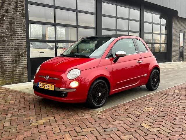 Rood Gebruikt 2012 Fiat 500C Lounge Cabriolet | € 4.975 (Goede deal) - Afbeelding 1/4