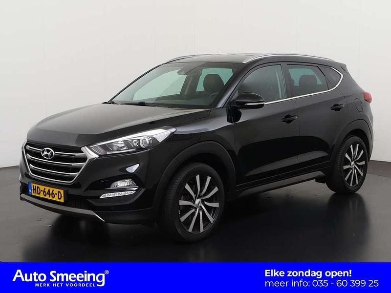 Zwart Gebruikt 2015 Hyundai Tucson Comfort SUV | € 11.934 (Eerlijke prijs) - Afbeelding 1/4