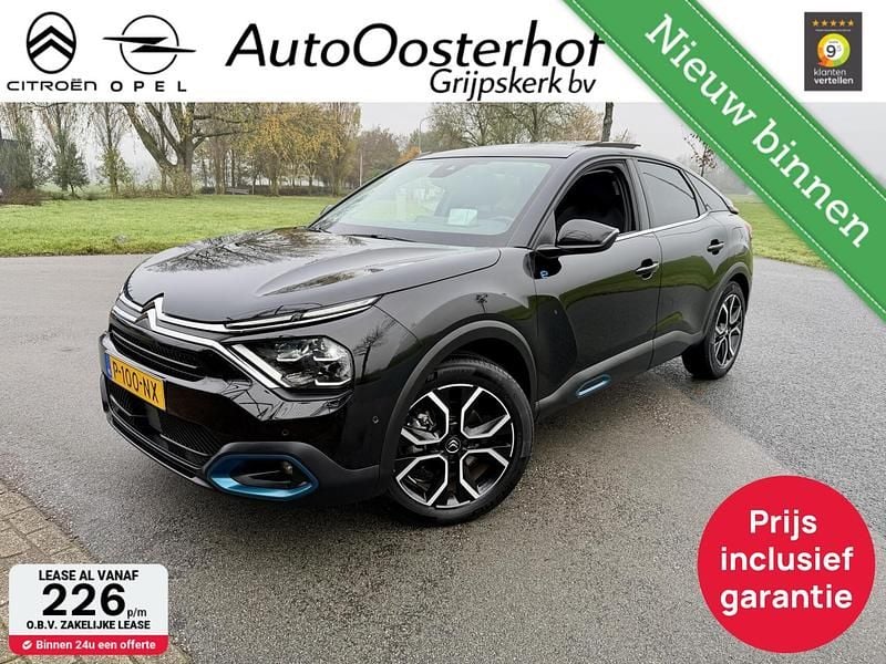 Zwart Gebruikt 2022 Citroën e-C4 Shine SUV | € 16.895 (Goede deal) - Afbeelding 1/4