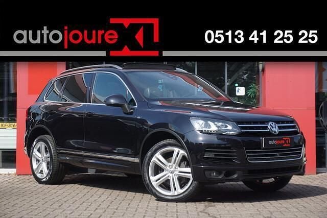 Zwart Gebruikt 2013 VW Touareg R-line SUV | € 15.950 (Super prijs) - Afbeelding 1/4