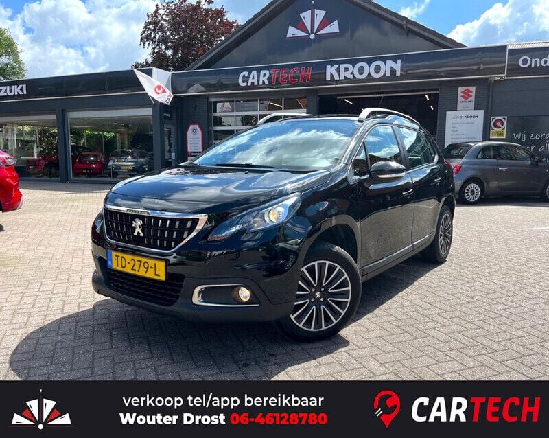 Zwart Gebruikt 2018 Peugeot 2008 Active SUV | € 10.900 (Eerlijke prijs) - Afbeelding 1/4