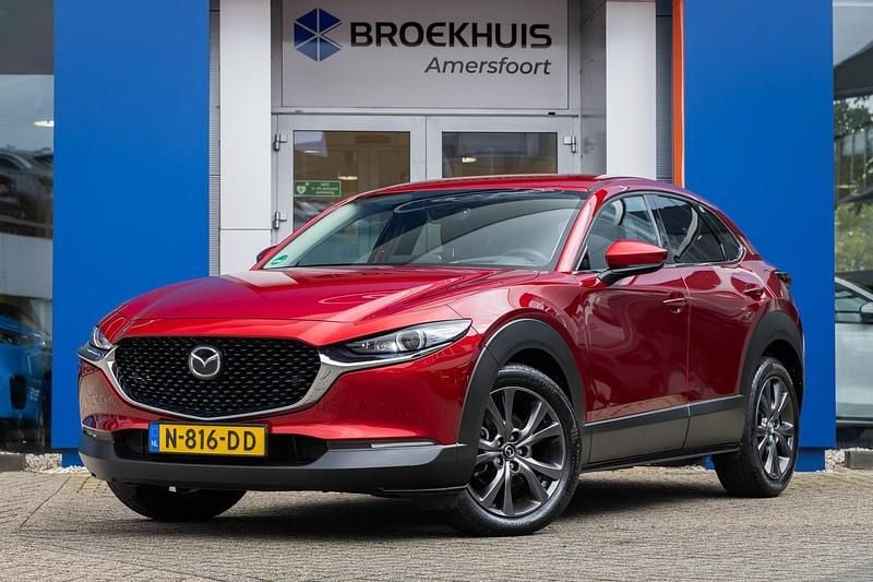 Rood Gebruikt 2021 Mazda CX-30 Luxury SUV | € 25.895 (Eerlijke prijs) - Afbeelding 1/4