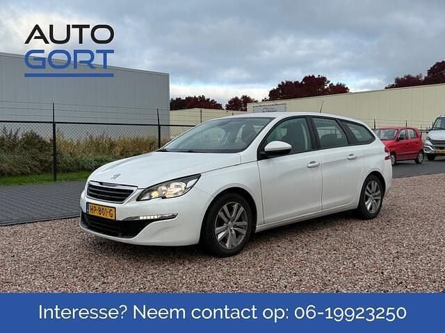 Wit Gebruikt 2015 Peugeot 308 Stationwagen | € 3.250 (Super prijs) - Afbeelding 1/4