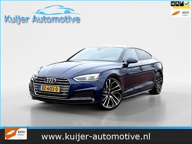 Occasion Audi A5 Sportback S-Line 150 PK (110 kW) 2019 Blauw (metallic) Hatchback