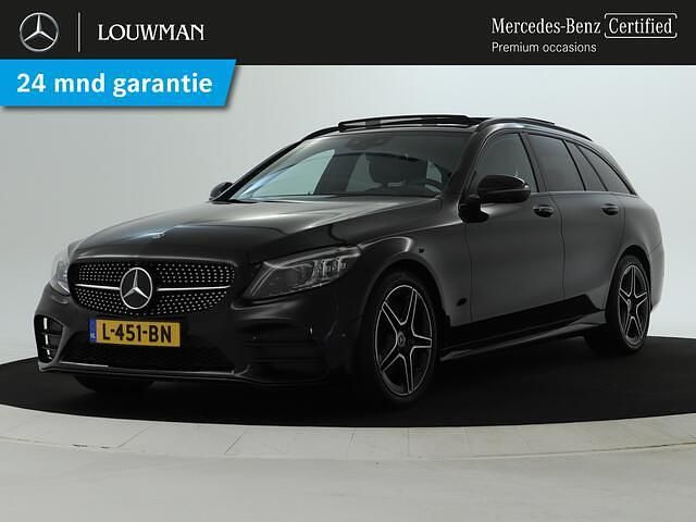 Zwart Gebruikt 2021 Mercedes C180 Business Stationwagen | € 29.950 (Eerlijke prijs) - Afbeelding 1/4