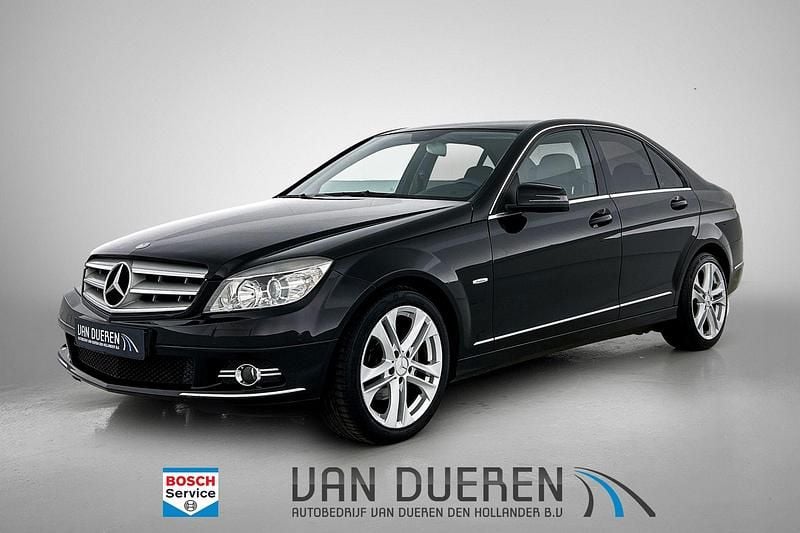 Zwart Gebruikt 2009 Mercedes C200 Avantgarde Sedan | € 7.450 (Eerlijke prijs) - Afbeelding 1/4