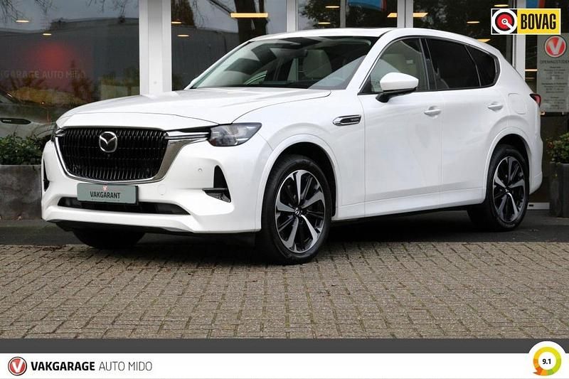 Wit Gebruikt 2022 Mazda CX-60 Takumi-Line SUV | € 44.845 (Eerlijke prijs) - Afbeelding 1/4