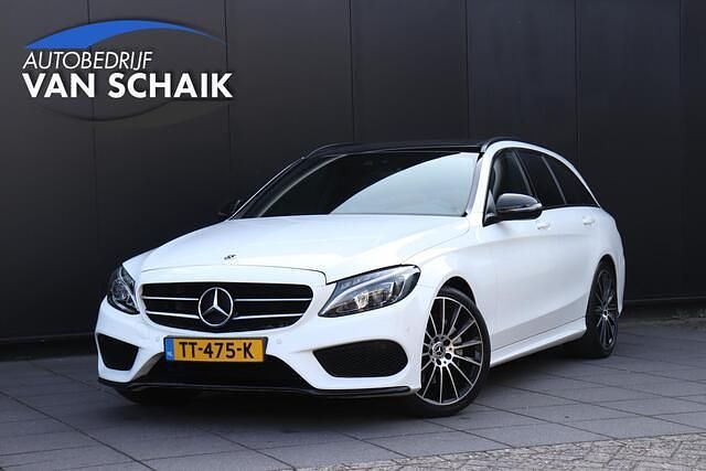 Wit Gebruikt 2018 Mercedes C180 Premium Plus Stationwagen | € 21.950 (Eerlijke prijs) - Afbeelding 1/4