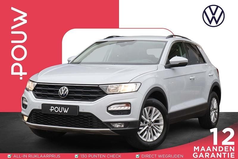Wit Gebruikt 2021 VW T-Roc Style SUV | € 23.850 (Super prijs) - Afbeelding 1/4