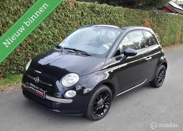 Zwart Gebruikt 2012 Fiat 500C Lounge Cabriolet | € 5.999 (Eerlijke prijs) - Afbeelding 1/4