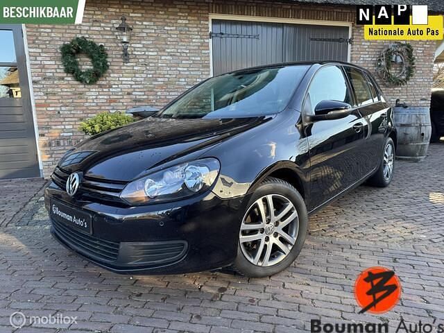 Zwart Gebruikt 2010 VW Golf VI Comfortline Hatchback | € 6.750 (Iets duurder) - Afbeelding 1/4