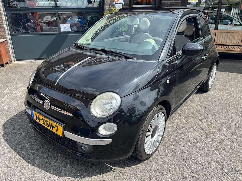 Zwart Gebruikt 2010 Fiat 500C Lounge Cabriolet | € 5.950 (Goede deal) - Afbeelding 1/4