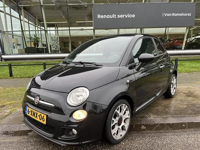 Zwart Gebruikt 2014 Fiat 500S Hatchback | € 8.950 (Eerlijke prijs) - Afbeelding 1/3