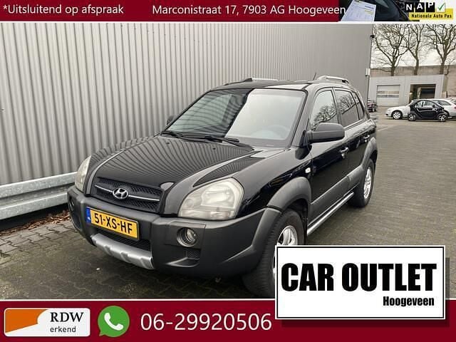 Zwart Gebruikt 2007 Hyundai Tucson Dynamiq SUV | € 3.450 (Eerlijke prijs) - Afbeelding 1/4