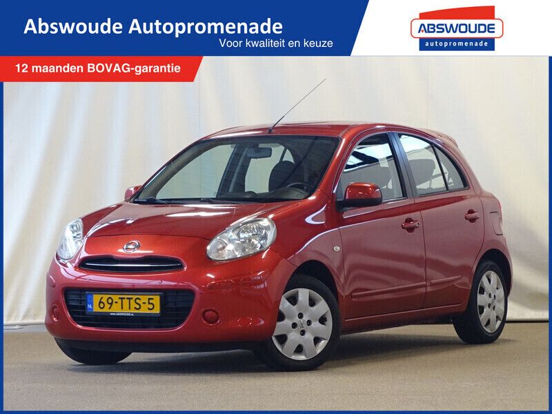 Rood Gebruikt 2012 Nissan Micra Acenta Hatchback | € 5.795 (Iets duurder) - Afbeelding 1/4