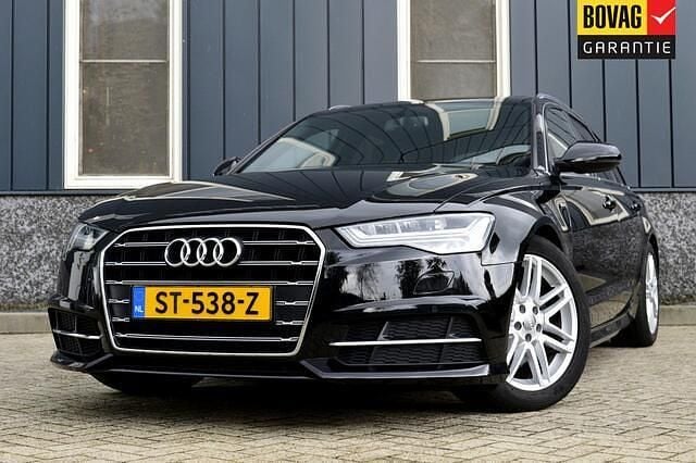 Zwart Gebruikt 2018 Audi A6 S-Line Stationwagen | € 27.950 (Eerlijke prijs) - Afbeelding 1/4