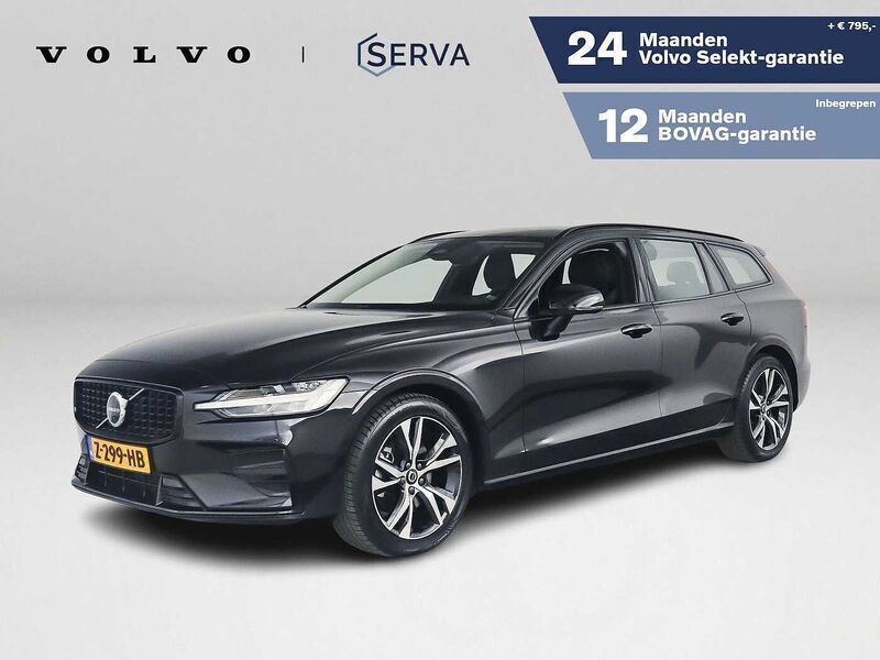 Zwart Gebruikt 2022 Volvo V60 Plus Stationwagen | € 44.995 (Iets duurder) - Afbeelding 1/4