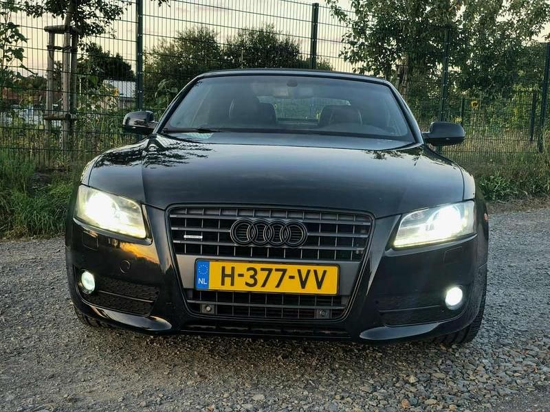 Zwart Gebruikt 2009 Audi A5 Cabriolet Cabriolet | € 10.000 (Eerlijke prijs) - Afbeelding 1/4