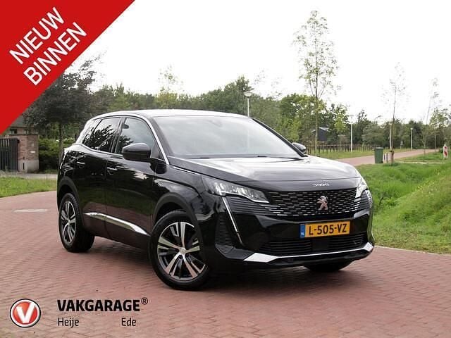 Zwart Gebruikt 2021 Peugeot 3008 Allure SUV | € 20.995 (Eerlijke prijs) - Afbeelding 1/4