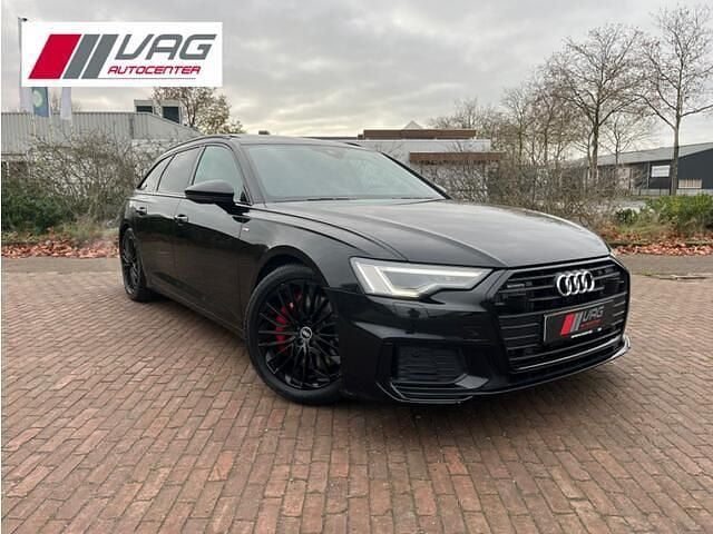 Zwart Gebruikt 2021 Audi A6 S-Line Stationwagen | € 38.950 (Super prijs) - Afbeelding 1/4