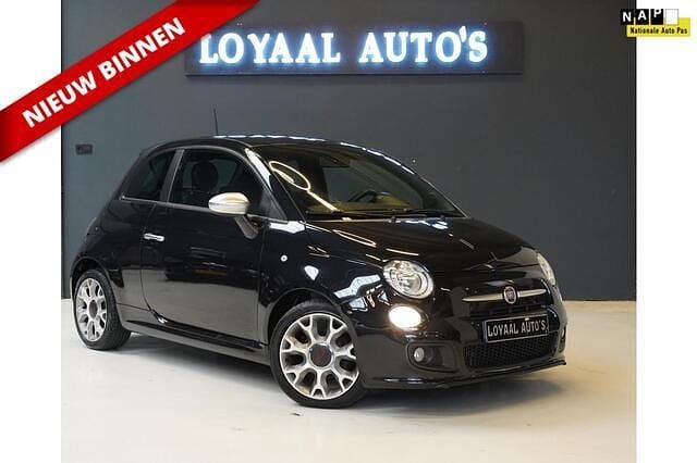Zwart Gebruikt 2014 Fiat 500S Hatchback | € 6.999 (Eerlijke prijs) - Afbeelding 1/4