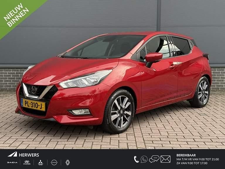 Rood Gebruikt 2017 Nissan Micra N-Connecta Hatchback | € 9.435 (Goede deal) - Afbeelding 1/4