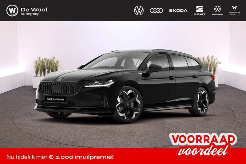 Ebony black Nieuw 2025 Skoda Superb Business Line Stationwagen | € 57.395 (Duur) - Afbeelding 1/4