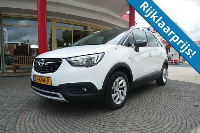 Wit, metallic lak Gebruikt 2019 Opel Crossland X Innovation SUV | € 14.950 (Eerlijke prijs) - Afbeelding 1/4