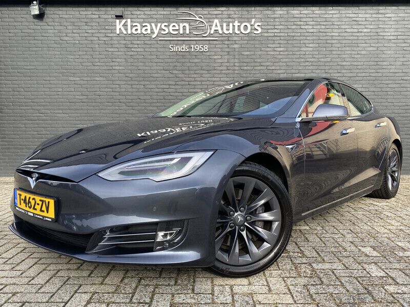 Grijs, metallic lak Gebruikt 2019 Tesla Model S Long Range Sedan | € 34.950 (Super prijs) - Afbeelding 1/4